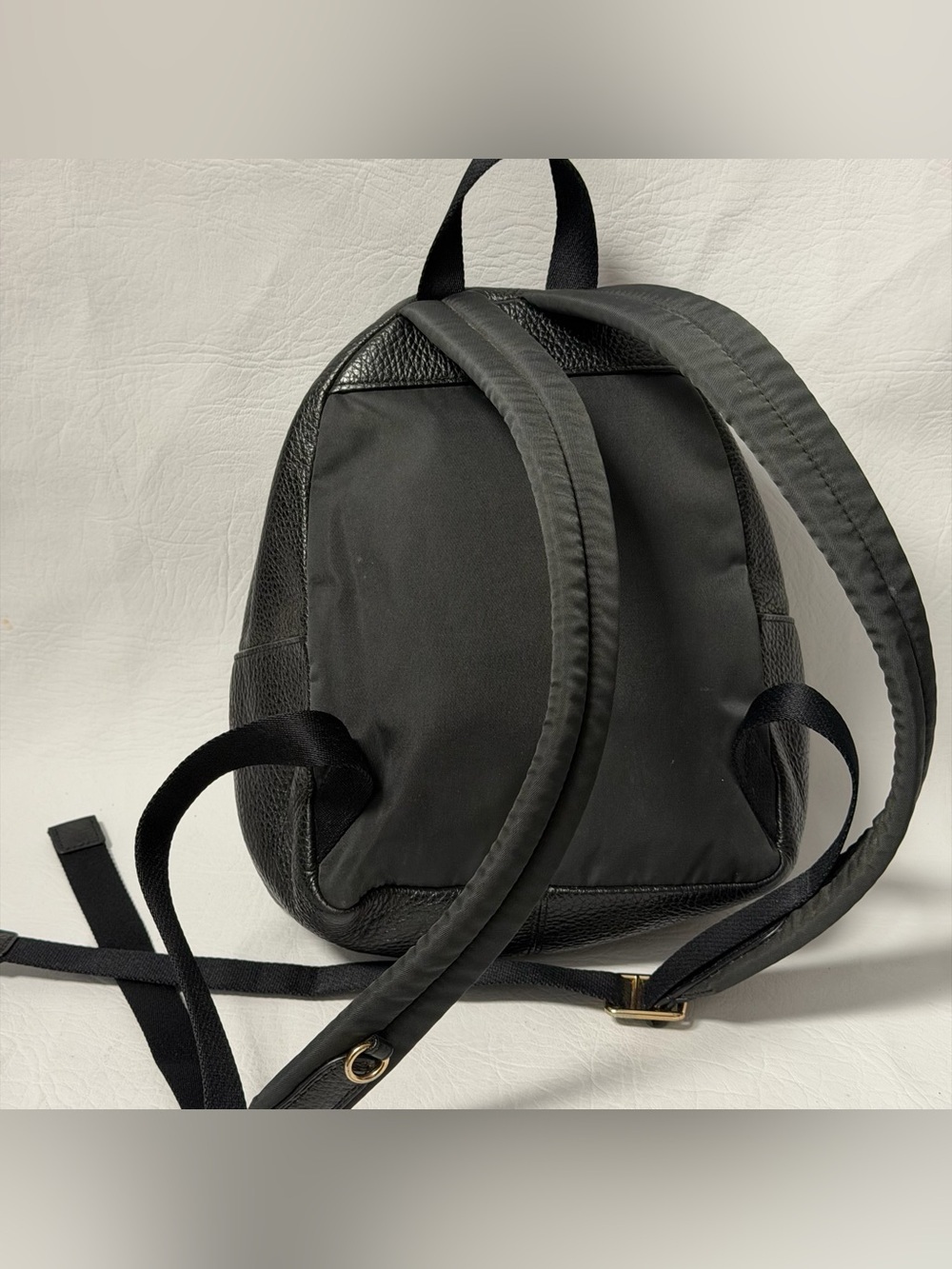 Coach Mini Charlie Black Pebbled Leather Cowhide Backpack - Picture 5 of 8